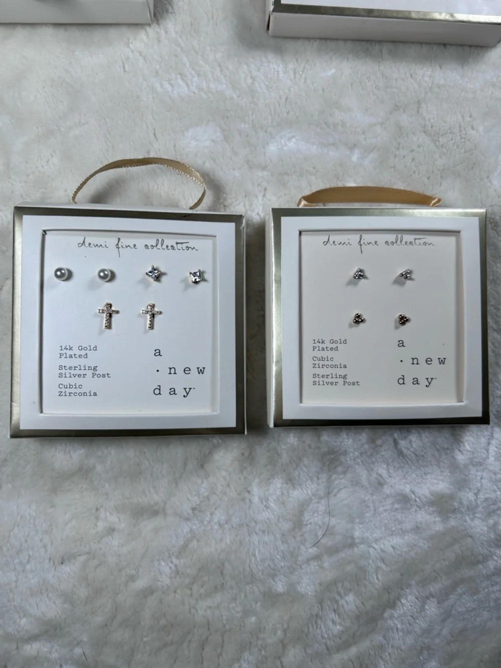 NWT Jewelry Bundle A New Day Demi Fine Collection, earrings necklace silver gold